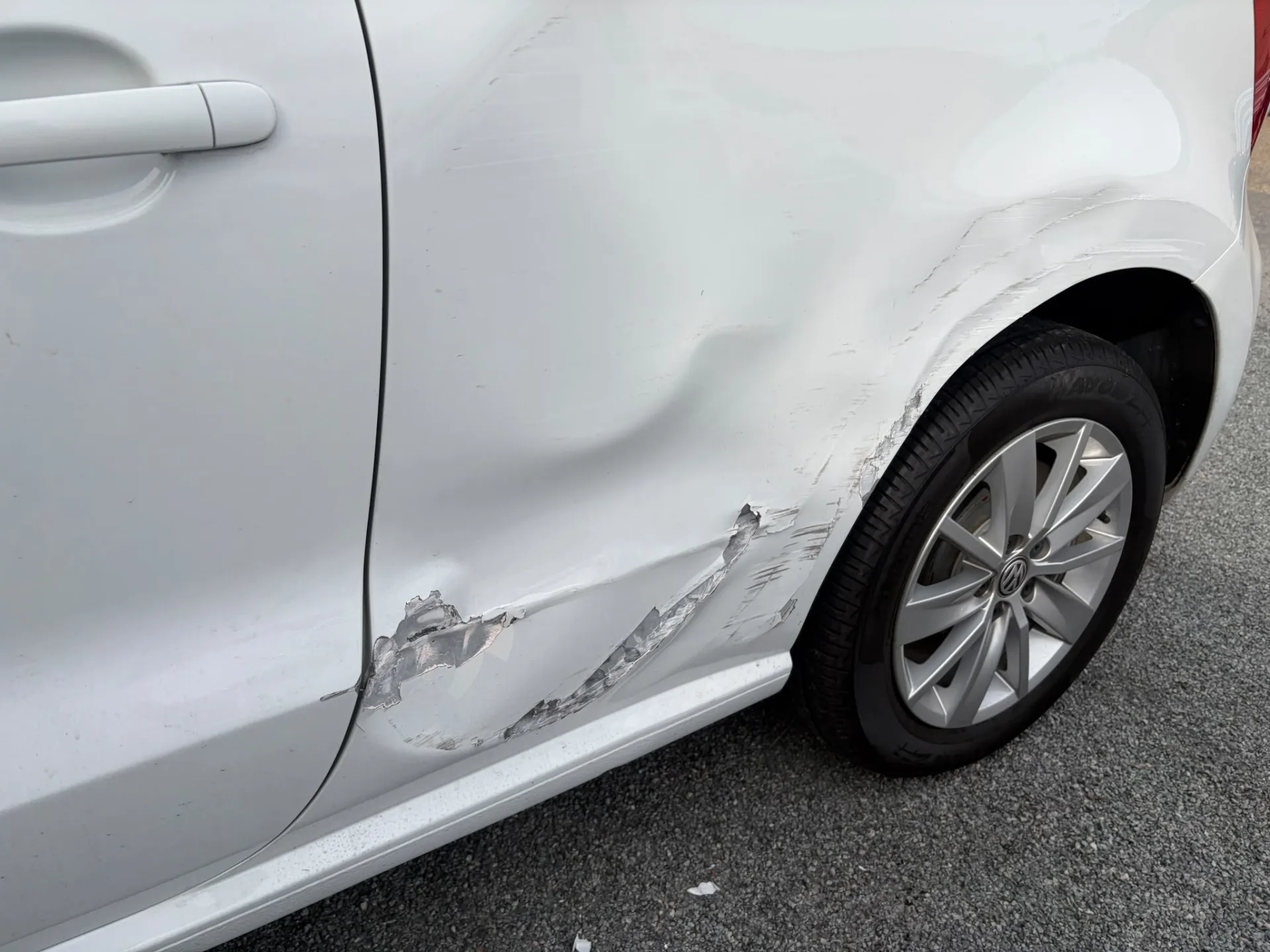 Volkswagen Polo Bollard Damage Repair in Surrey