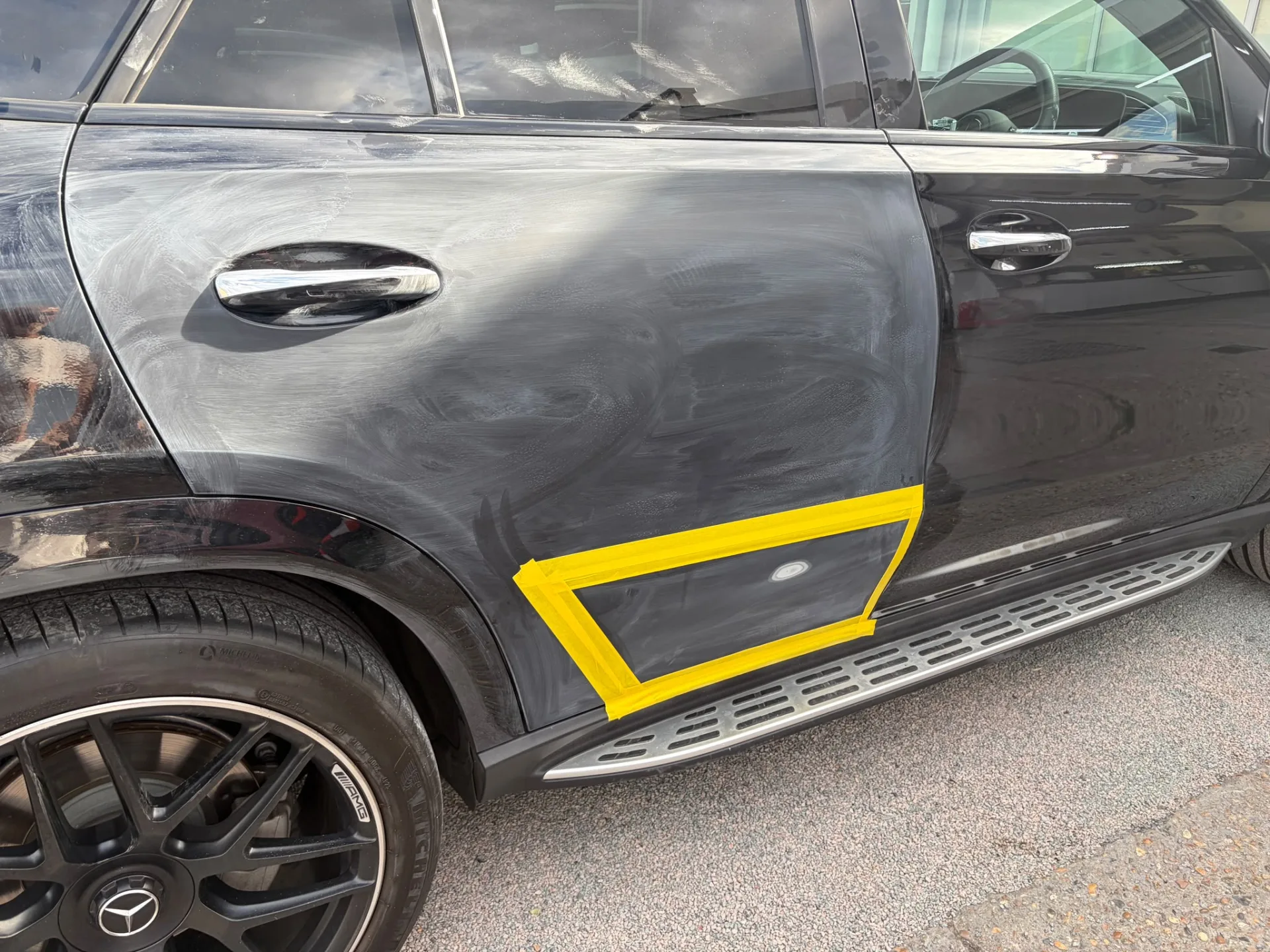Mercedes AMG Trolley Dent Repair in Woking, Surrey