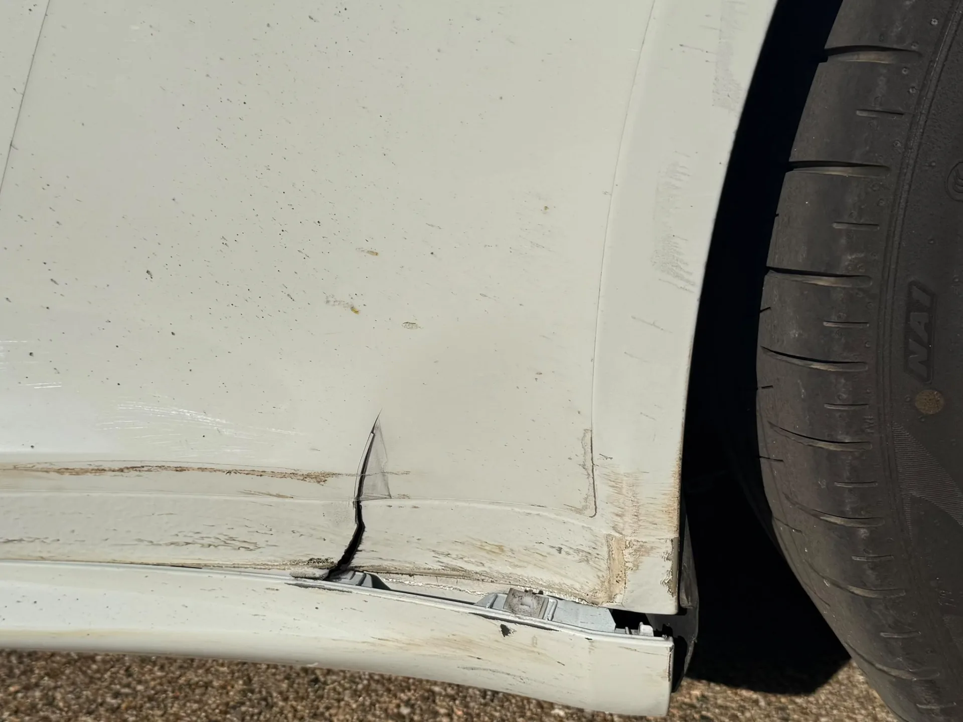 Porsche Rear Wing Post Damage Repair