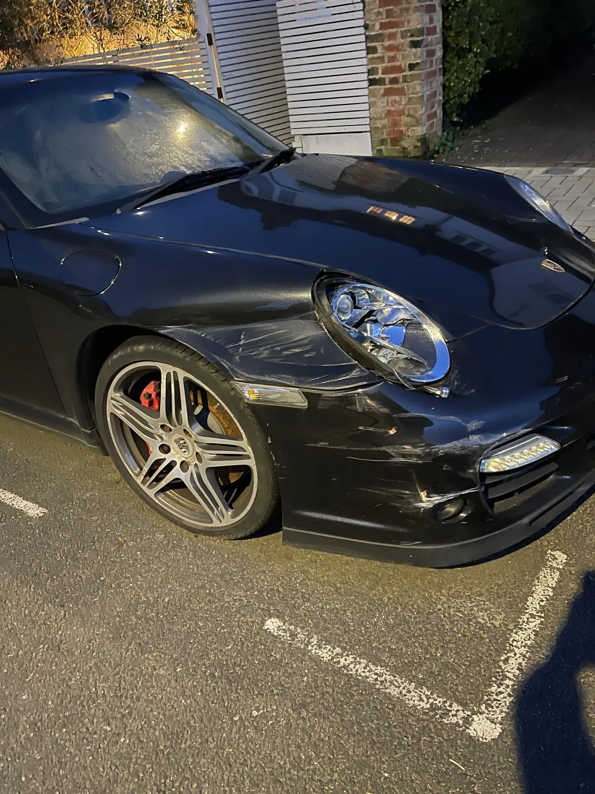 Before — Porsche 997 Front end repair
