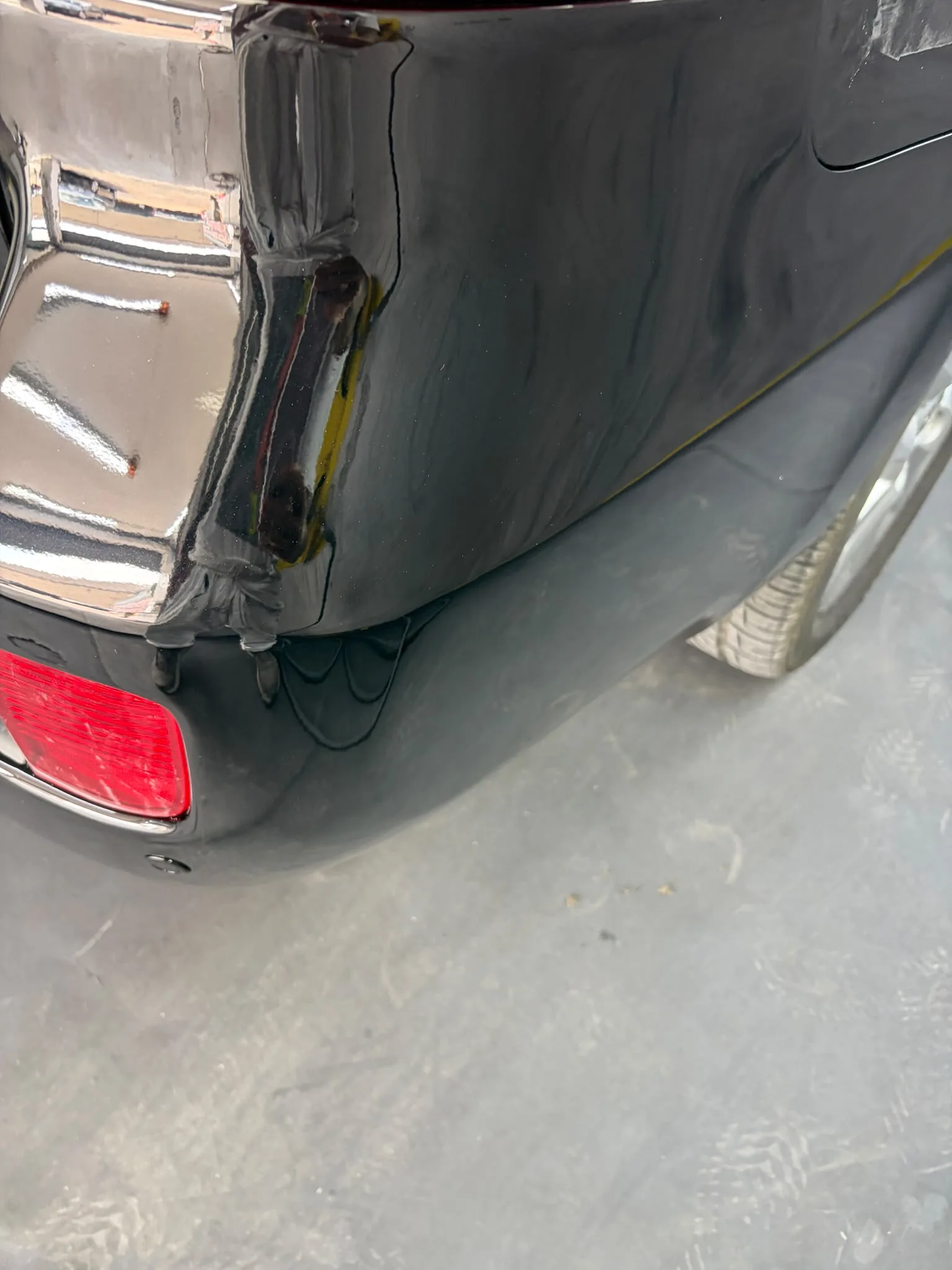 After — Land cruiser hit on both corners