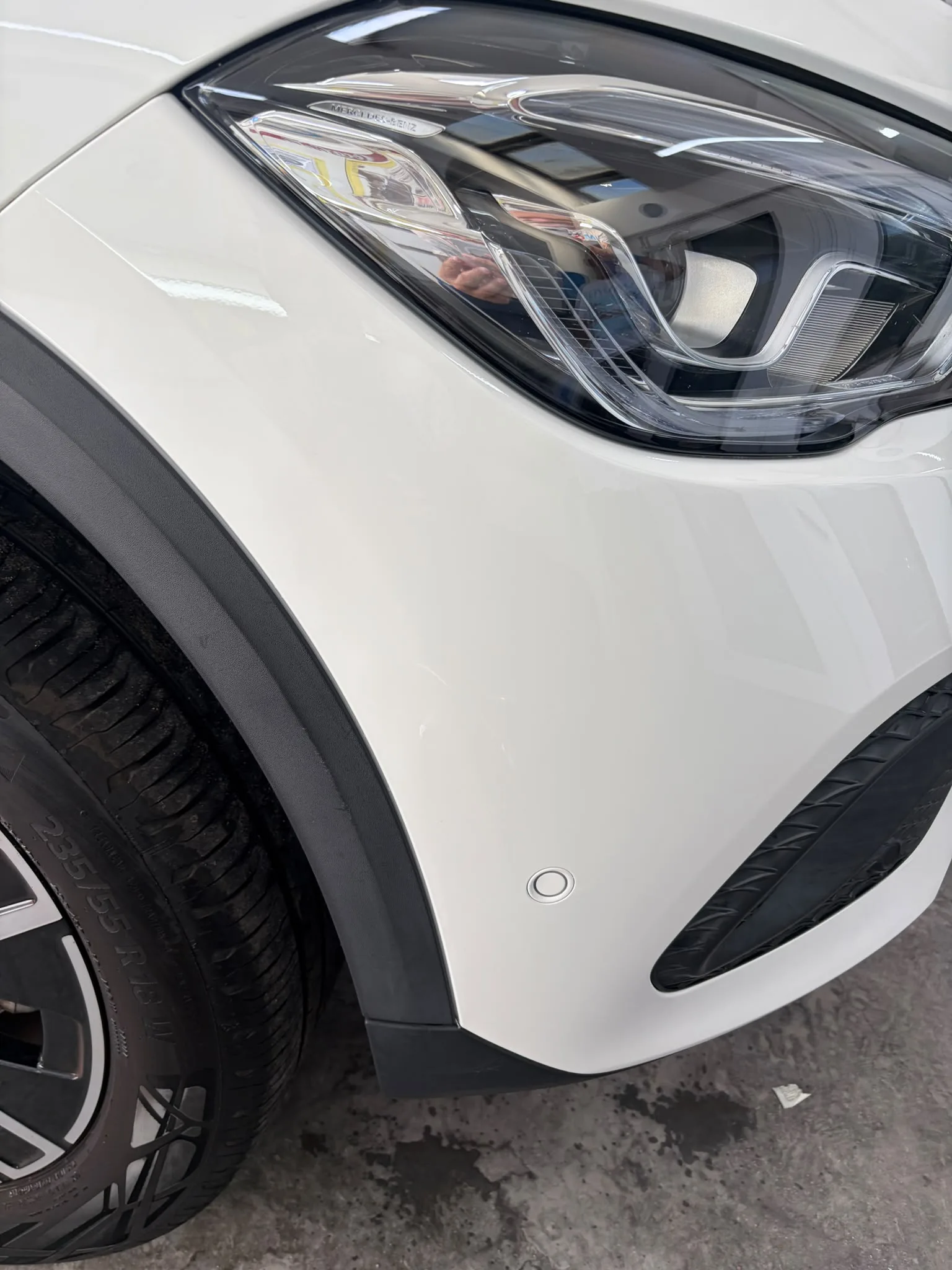 Mercedes Benze Front Bumper Repair