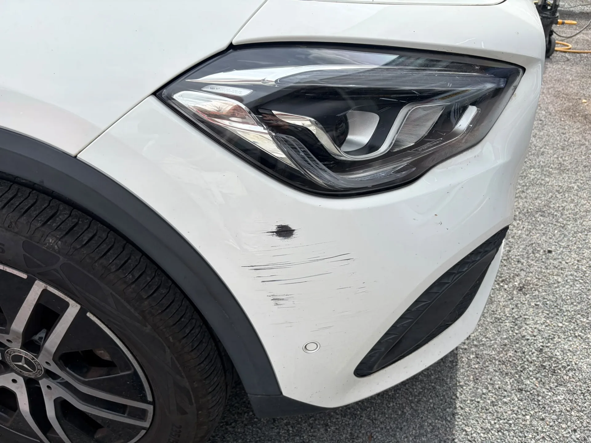 Before — Mercedes Benze Front Bumper Repair